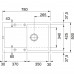 Franke Maris MRG 611-78, 780x500 mm, Küchenspüle Fragranit Steingrau 114.0055.695